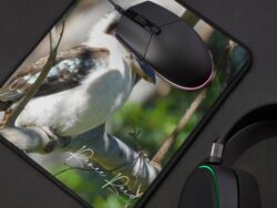 Fluffy Kookaburra Mousepad