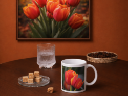3 Red Tulip Mug