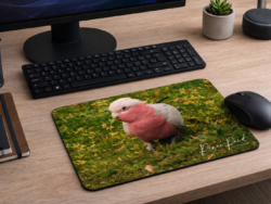 Pink Galah Mousepad