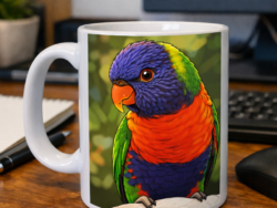 Lorikeet Cartoon Mug