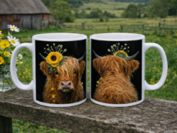 Highland Cow  Front & Back Mug